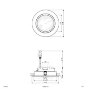 EVN Lichttechnik - Downlight/Strahler/Flutlicht P-LED Deckeneinbauleuchte P31130102 350mA, 3000K ws