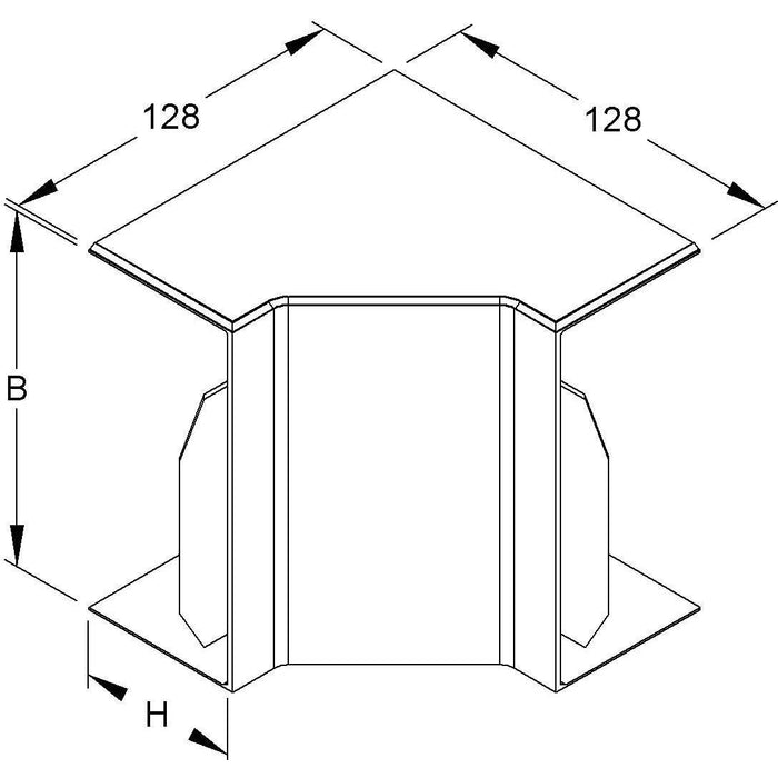 HKL - Inneneck für Leitungsführungskanal Inneneck rws I6060.3 − 2 Stück
