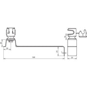DEHN - Dachleitungshalter für Blitzschutz Dachleitungshalter DLHDS8H16L169WSV2A DEHNsnap NIRO/K-gr