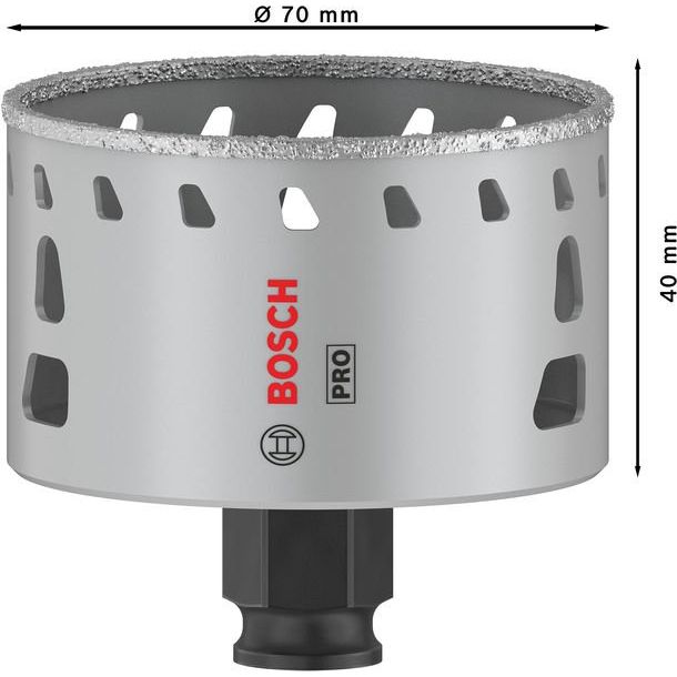 Bosch - Lochsäge PRO Tile PC Plus Lochsäge, 2608901570 70 mm, HS