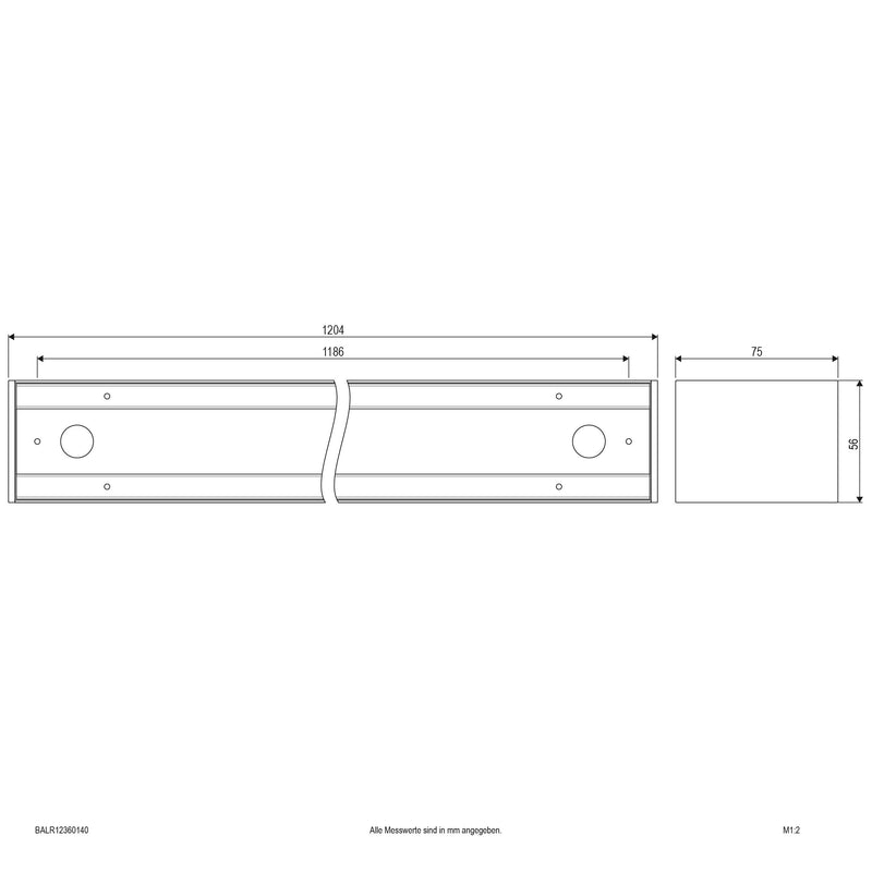 EVN Lichttechnik - Decken-/Wandleuchte LED-Anbauleuchte BALR12360140 4000K weiß