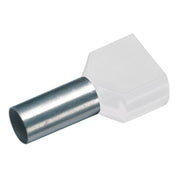 Cimco Werkzeuge - Aderendhülse Isol. Twin-Aderendhülse 187702 2x0,5qmmx 8mm, weiß − 100 Stück