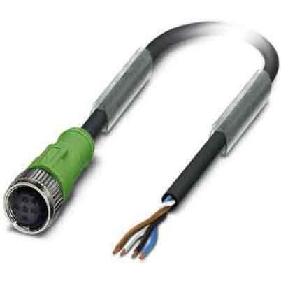 Phoenix Contact - Konfektioniertes Sensor-Aktor-Kabel M12 SAC-4P-5,0-PUR/M12FS gerade,4p.,5m