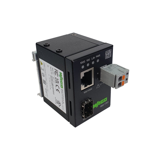 WAGO - Media Konverter Industrial Media Converter 852-1701 Kupfer zu SFP-Port − 1 Stück
