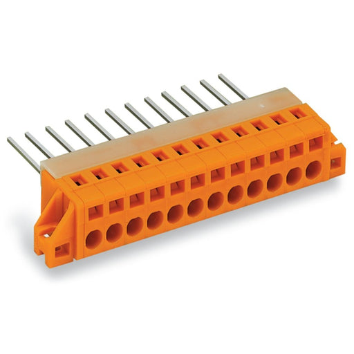 WAGO - Ein- und mehrpolige Klemmenleiste Durchführungsklemme 731-166/048-000 1,5mm,orange − 25 Stück