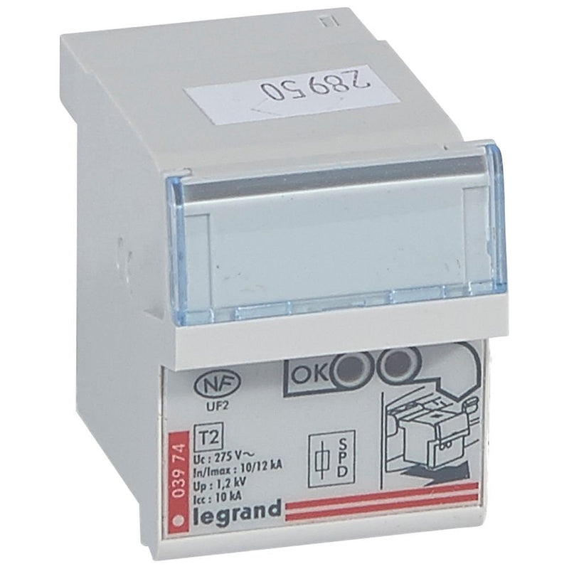 Legrand - Überspannungsableiter für Energietechnik/Stromversorgung Plug-in Schutzmodul Legrand 003974 Typ 2+3, Imax 12 kA