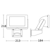 Steinel - Downlight/Strahler/Flutlicht LED-Strahler ohne Sensor LS 300 WS 4000K 184 x 213 x 218 mm