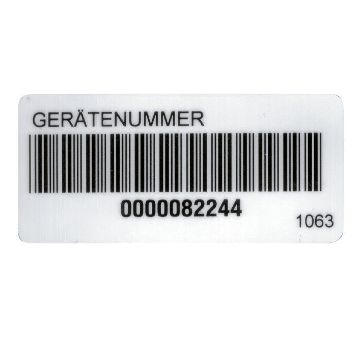 Beha-Amprobe - Kennzeichnungsmaterial Barcode-Aufkleber FTC00001063D(VE250) auf Rolle