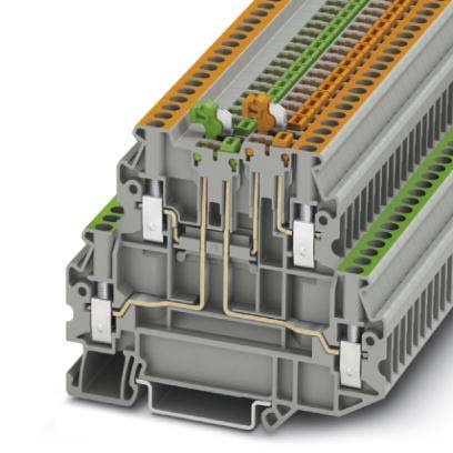 Phoenix Contact - Trenn- und Messtrenn-Reihenklemme Messertrennklemme UTT 2,5-2MT-P/P − 50 Stück