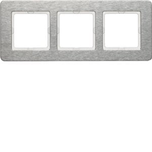 Berker - Abdeckrahmen Rahmen 3f. eds/gebürstet 10236083 waagerecht