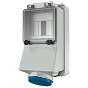 Mennekes - CEE-Steckdose abschaltbar, abgesichert (IEC 60309) Wanddose 7007 16A,3p,6h,230V,IP44