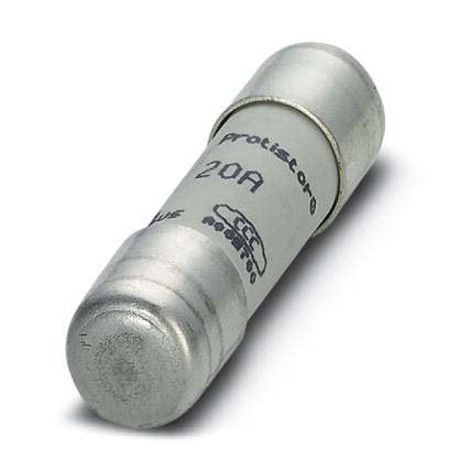 Phoenix Contact - Zylindrische Sicherung FUSE-10X38-20A-GR − 10 Stück