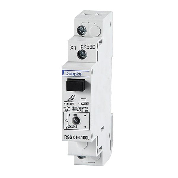 Doepke - Schalter für Reiheneinbau Steuerschalter mit L RSS 016-100L