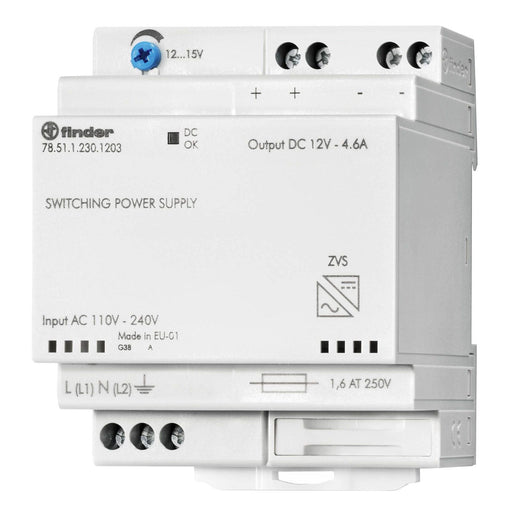 Finder - Gleichstromversorgung Schaltnetzteil 78.51.1.230.1203 E 110-240VAC/220VDC − 1 Stück by Finder
