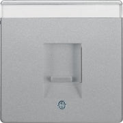Berker - Einsatz/Abdeckung für Kommunikationstechnik Zentralstück alu/lack 11706084 Staubschutzschieber