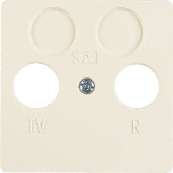 Berker - Einsatz/Abdeckung für Kommunikationstechnik Zentralplatte ws 148602 f.2Loch Antennendose