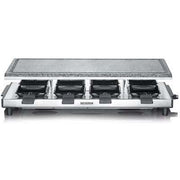 Severin - Raclette Raclette-Grill RG 2374 eds-geb/sw m.Naturgrillstein