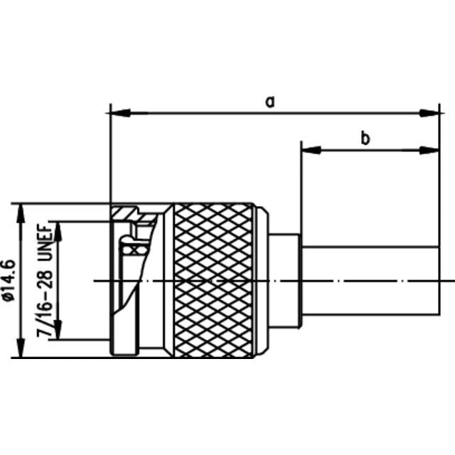 Telegärtner - Koax-Steckverbinder TNC-Stecker 100023709 StandardG5 (RG223/U) − 5 Stück
