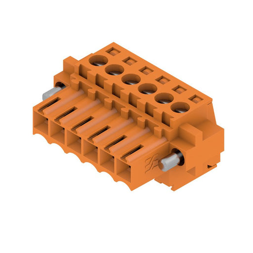 Weidmüller - Kabelsteckverbinder für Leiterplattensteckverbinder LP Verbinder Raster 3.5 BL 3.5/6F SN OR − 66 Stück