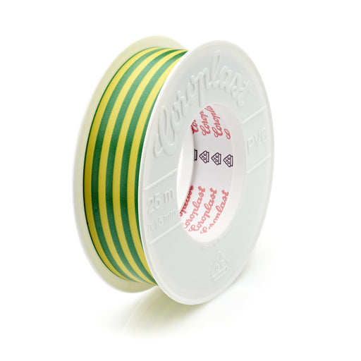 Coroplast - Klebeband PVC-Elektroisolierband 302 0,15x25x25m gnge VDE,EN 60454 105°C