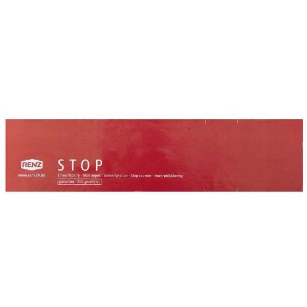 Renz Metallwaren - Zubehör/Ersatzteile für Türkommunikation Einwurfsperre 33mm 97-9-00430(VPE50)