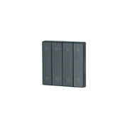 Eaton - Abdeckung/Bedienelement für Installationsschalterprogramme Wippe 4-fach CWIZ-04/24 anthrazit, Jalo