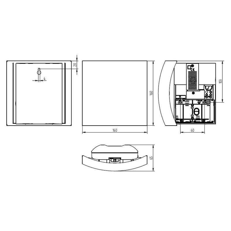 Grothe - Gong Elektronik-Gong GONG 225 A 8-12V,83dB,ws,4x1,5V