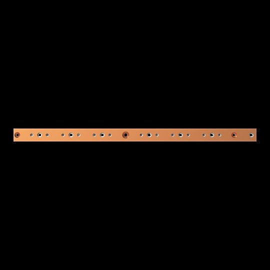 Striebel&John - Sammelschiene Kupferschiene lose ZX2527 40x10mm, L:774mm