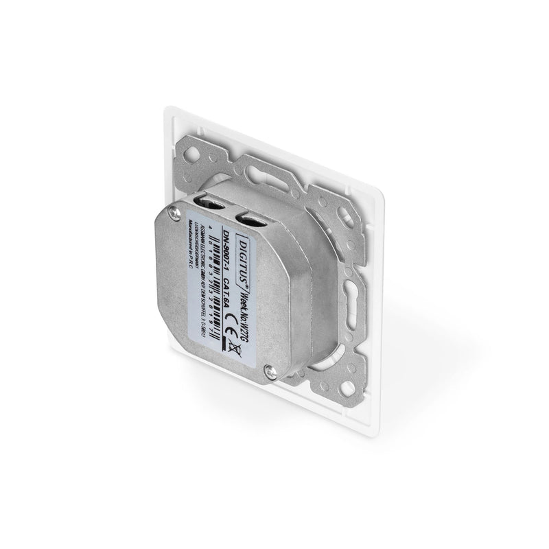 DIGITUS - Kommunikationsanschlussdose Kupfer Netzwerkdose Kat.6A DN-9007-1 geschir.UP ClasseEA