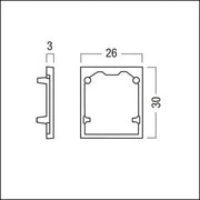 Zumtobel Group - Mechanisches Zubehör/Ersatzteile für Leuchten Abschlussplatte Silber SUP2 TRACK #22169705