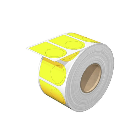 Weidmüller - Kennzeichnungsmaterial Gerätemarkierer, Etikett SM27/18-22MMGEVPE100 27x18-22mm gelb − 100 Stück