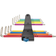 Wera - Innensechskantschlüsselset Winkelschlüsselsatz 3967/9 TX SXL HF 1 9-tlg. Multicolour