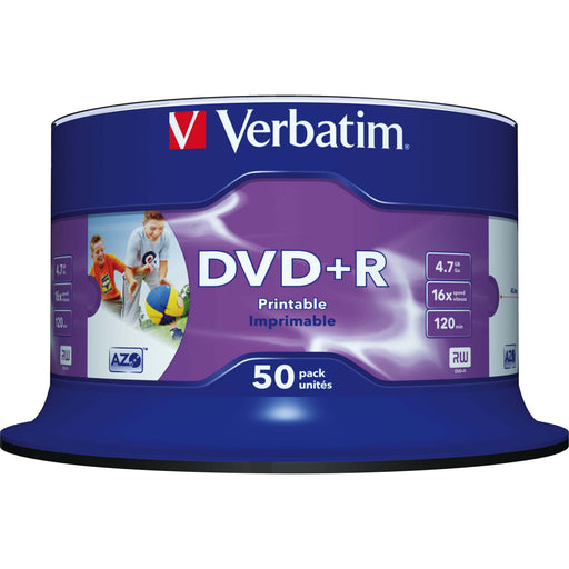 Verbatim - Speichermedium digital DVD+R 43512 (VE50) Cakebox 50 Discs