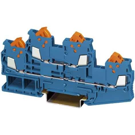 Phoenix Contact - Durchgangs-Reihenklemme Doppelstockklemme, blau QTTCB 1,5 BU H=5,2mm 0,25-1,5qmm − 50 Stück