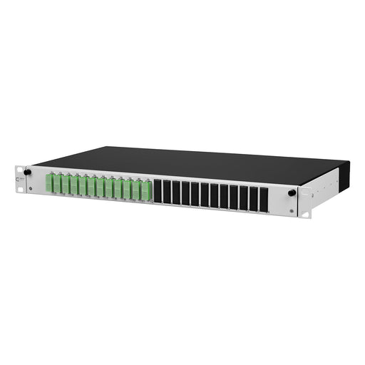 Metz Connect - Patchpanel LWL Spleissbox ausziehbar OpDATsl.12SC-DOS2APC bestückt