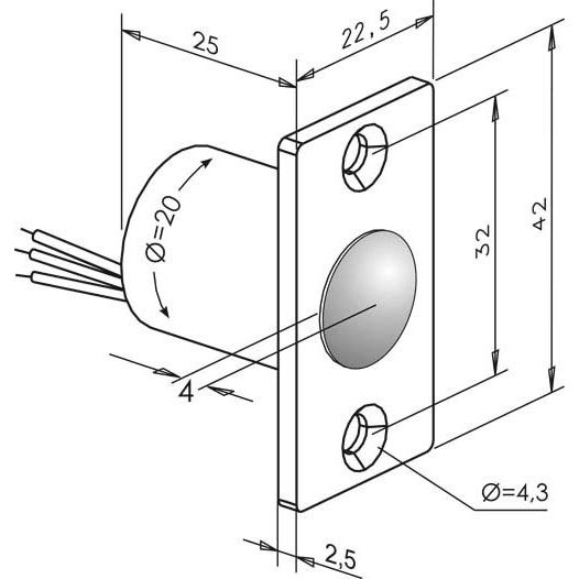 Assa Abloy effeff - Elektrischer Türöffner Tür-Kegelkontakt 10400--------00