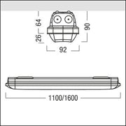 Zumtobel Group - Decken-/Wandleuchte LED-Feuchtraumleuchte AMP L 6400 #42947471 840