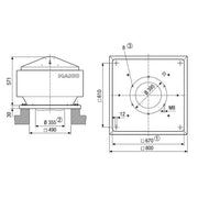 Maico - Ventilator für Dacheinbau Radial-Dachventilator MDR 35 EC mit EC-Motor