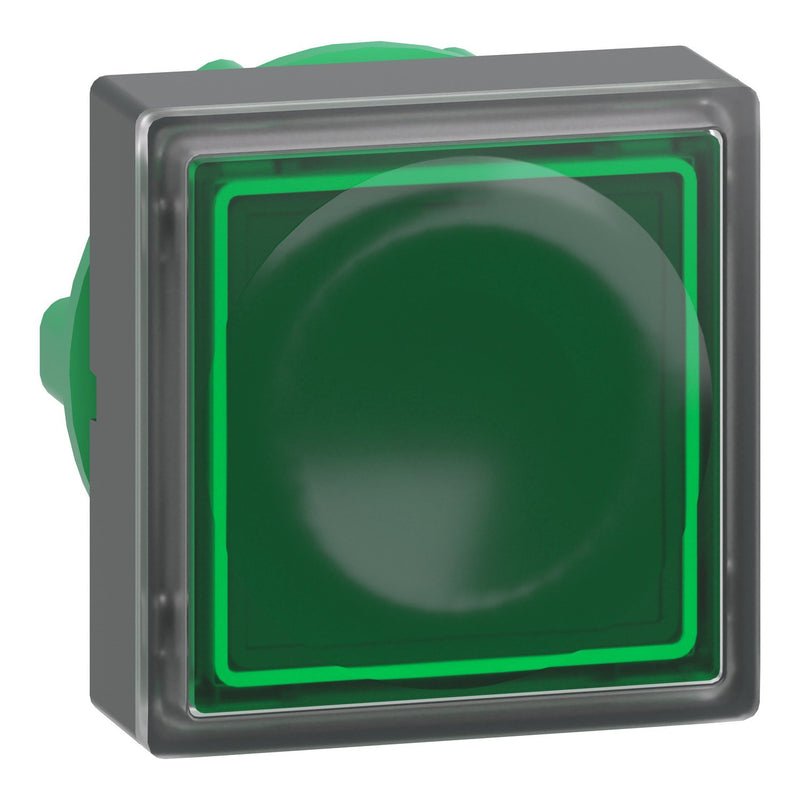 Schneider Electric - Frontelement für Drucktaster Leuchttaster ZB5CW333 fl, quadr. f.LED gn