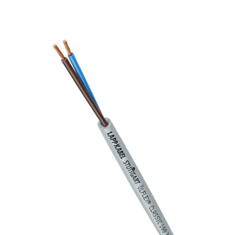 Lapp Kabel&Leitung - Energiekabel < 1 kV, für ortsveränderlichen Einsatz ÖLFLEX CLASSIC 100 00100214/1000 300/500V 2X0,75 − 1000 Meter
