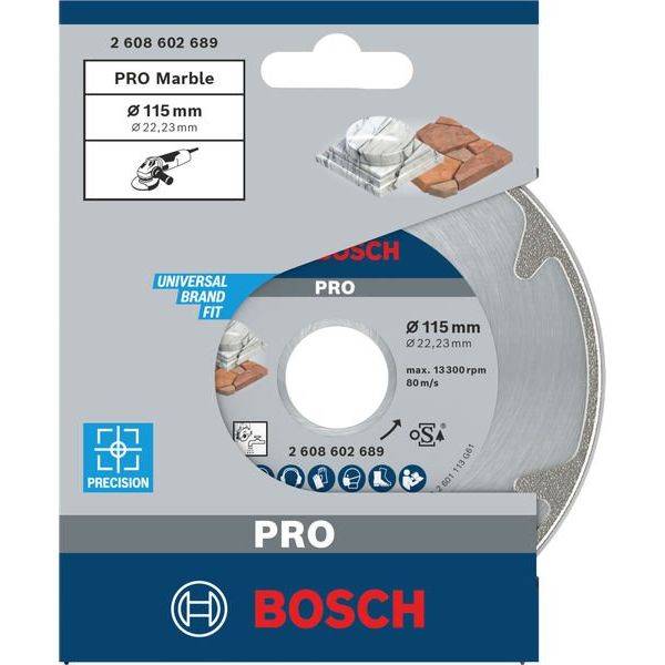 Bosch - Trenn-/Schleifscheibe Diamanttrennscheibe 2608602689 PRO Marble