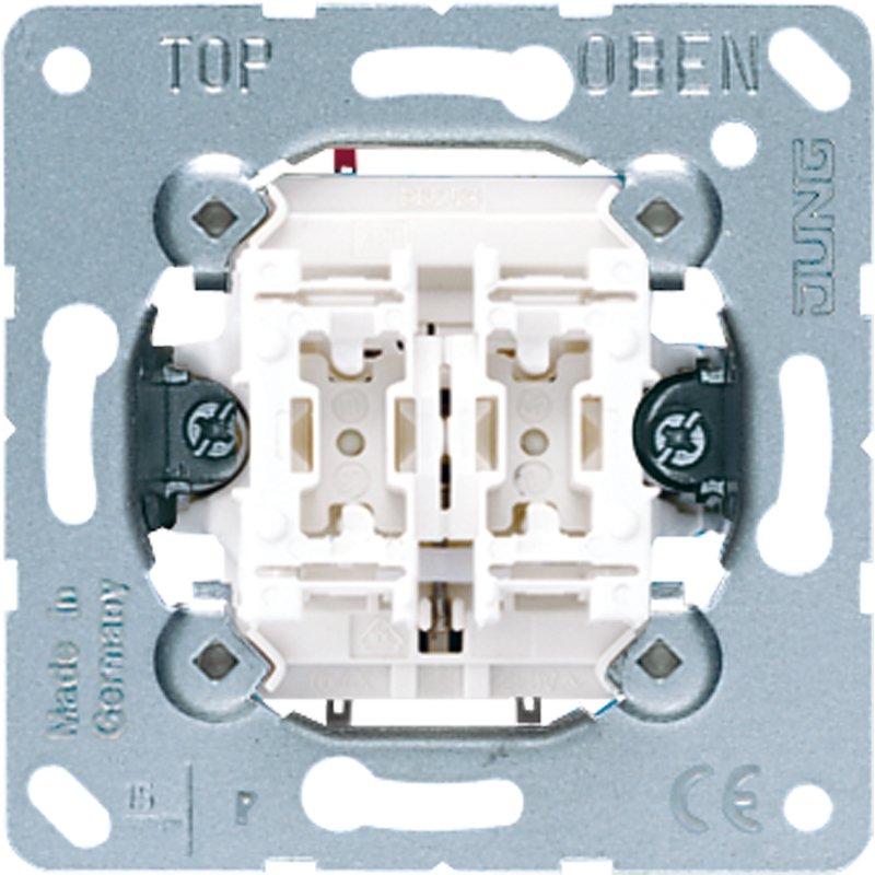 Jung - Taster Doppel-Taster 10AX 250V 535 U 2 Schließer
