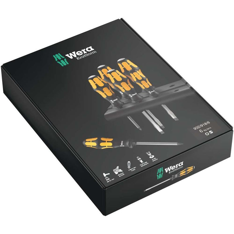 Wera - Werkzeugset Schraubendreher Serie 900 018287 Satz, 6-tlg