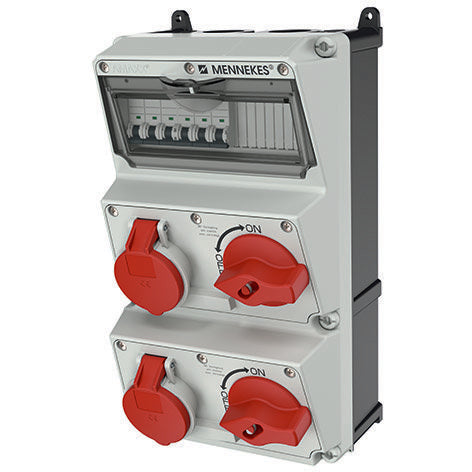 Mennekes - CEE-Steckdosen-Kombination (IEC 60309) AMAXX Steckdosen-Kombi 930031 IP44