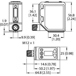 Turck - Lichttaster mit Hintergrundausblendung Opto-Sensor Q5XKLAF5000-Q8 Lichttaster