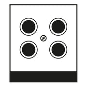 Jung - Einsatz/Abdeckung für Kommunikationstechnik Abdeckung aws LS 990-4 SAT1 WW für 4L-SAT-TV-Dose