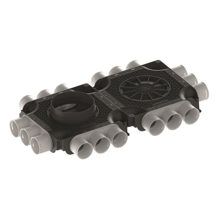 Maico - Luftverteilkasten Luftverteiler doppelt MA-FDV18-63 18 Anschlüsse DN 63  − 1 Stück
