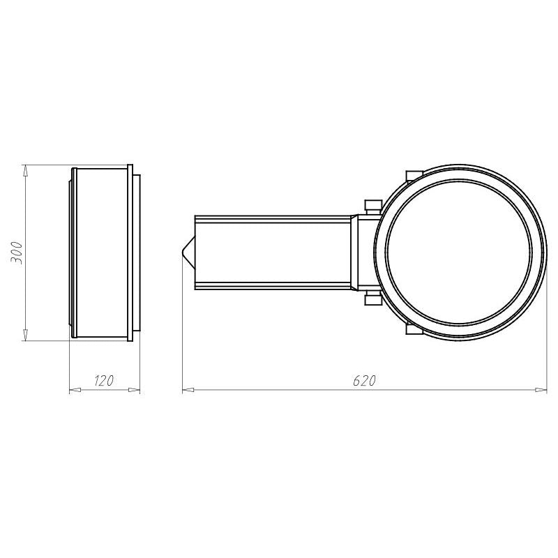 Kaiser - Zubehör/Ersatzteile für Leuchteneinbaugehäuse Einbaugehäuse HaloX 250 1283-76 universal-Frontteil