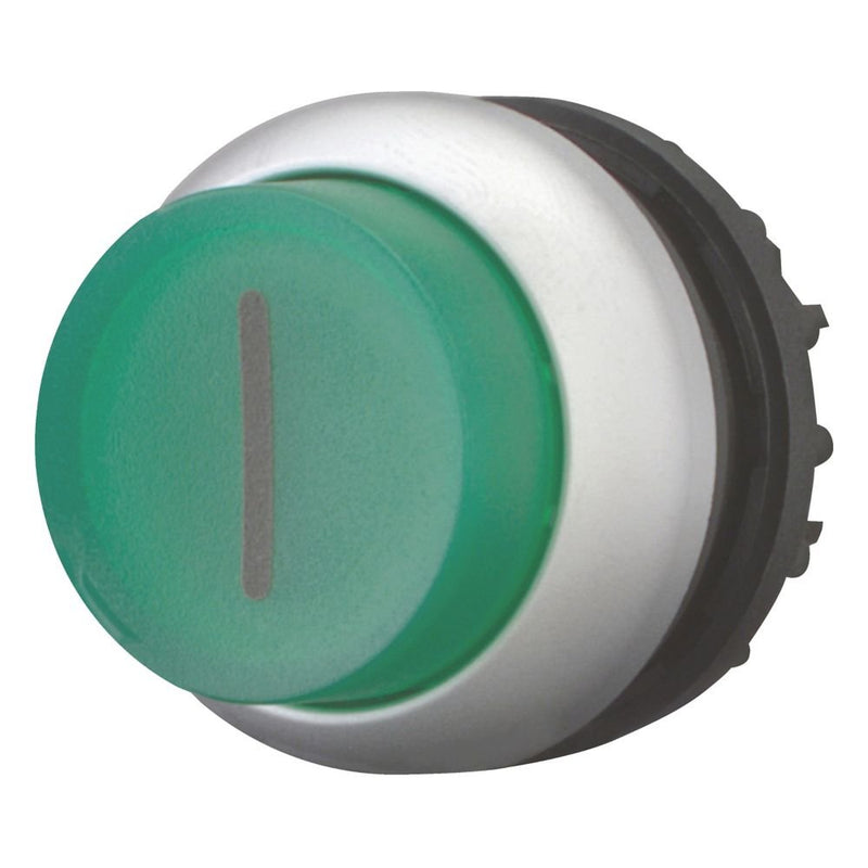 Eaton - Frontelement für Drucktaster Leuchtdrucktaste M22-DLH-G-X1 hoch,grün,beschr. − 5 Stück