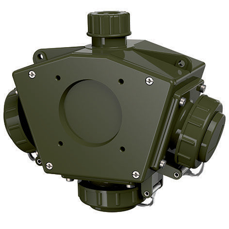 Mennekes - CEE-Steckdosen-Kombination (IEC 60309) DELTA-BOX TM 10861 bronzegrün − 5 Stück